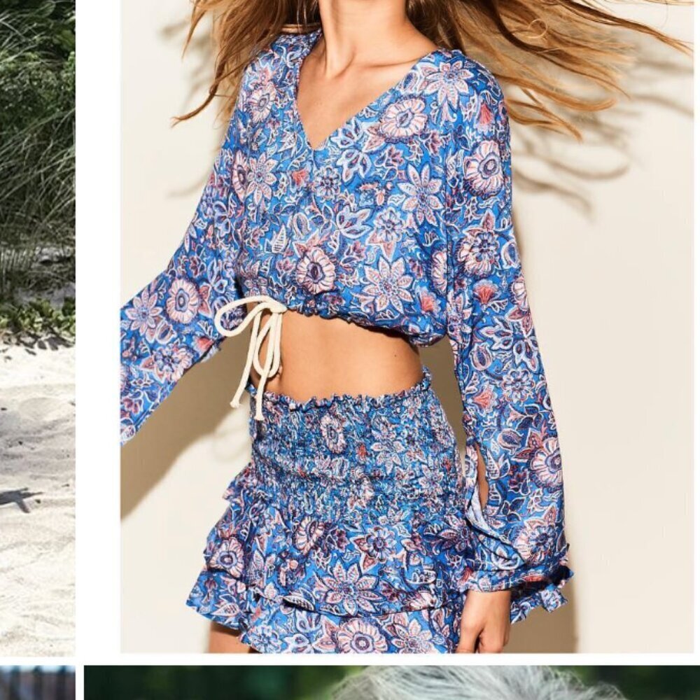 Submarine Girls Cover Up Set Small Size 8/10 Swim Ocean Pool Skirt Shirt  8/10